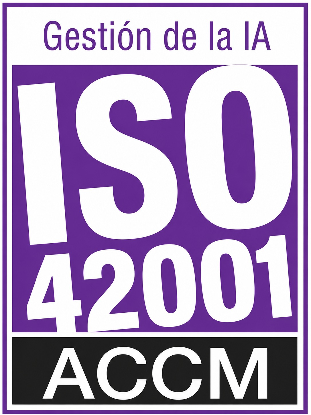 Sello ISO 42001 de gestión de la IA, ACCM